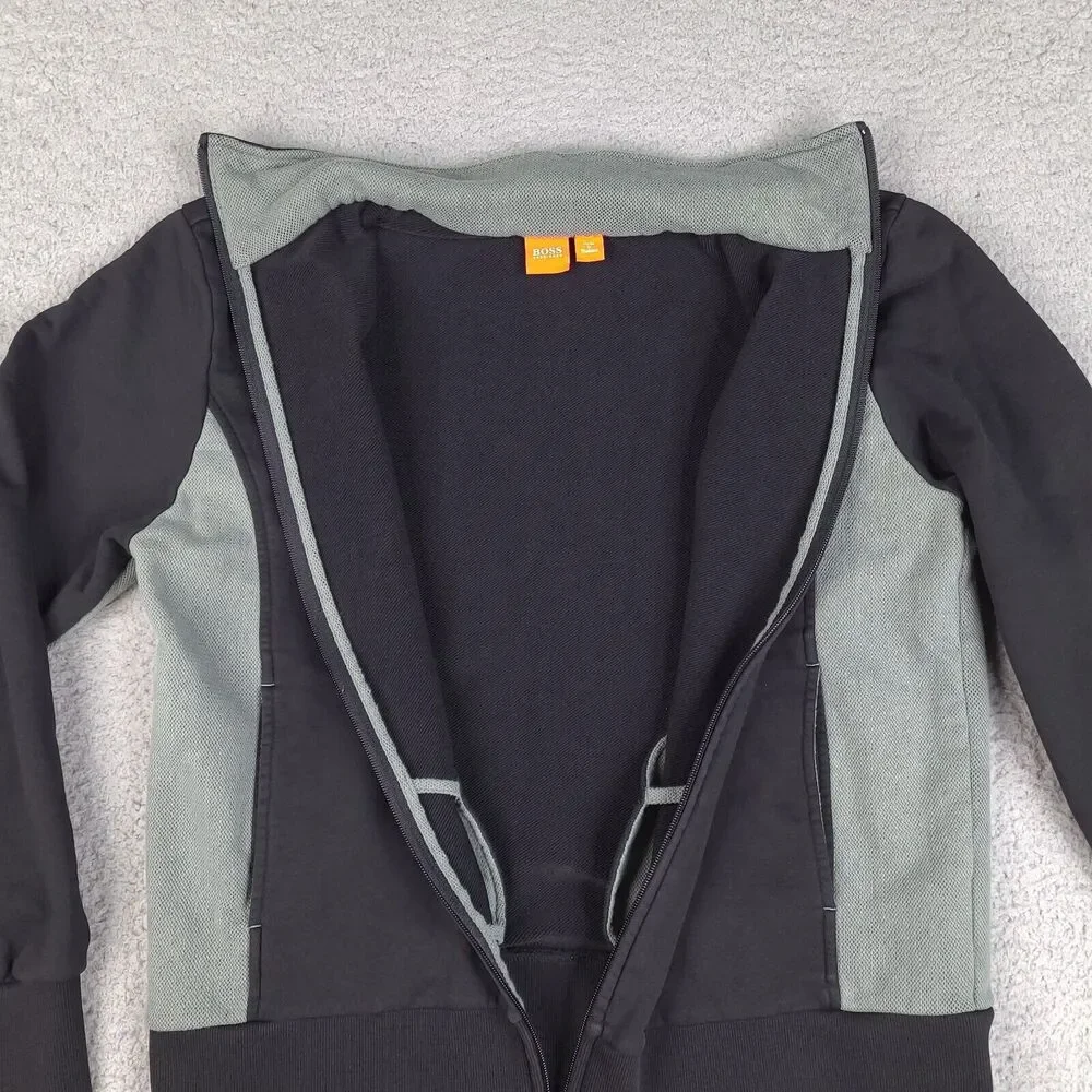 Boss Hugo Track‎ Jacket Mens Medium Black Full Zip